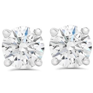 Certified 6.06Ct Excellent Cut Diamond Studs 14k Gold Screw Back Lab Grown (G-H, VS)