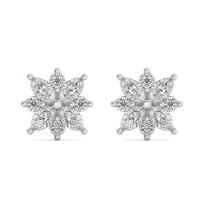 1/2Ct Marquise Star Diamond Earrings 14k Gold Earrings Lab Grown (F-G, VS)