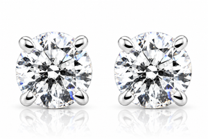 1/5ct Diamond Studs 14K White Gold (J-K, I2-I3)