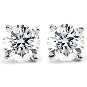 1/5ct Diamond Studs 14K White Gold (J-K, I2-I3)