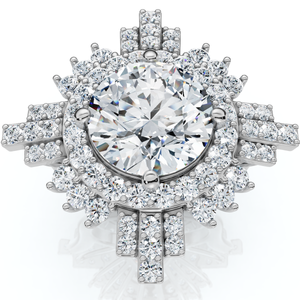 Certified 2.50 - 6.50Ct Diamond Hailee Engagement Ring 14k Gold Lab Grown (G-H, VS2-SI1)