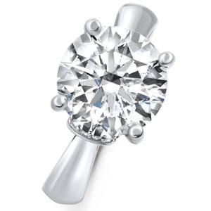 Certified 2.10 - 6.10Ct Diamond Engagement Ring 14k Gold Lab Grown (G-H, VS2-SI1)