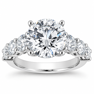 Certified 4Ct Diamond Engagement Ring 14k Gold Lab Grown (F-G, VS)