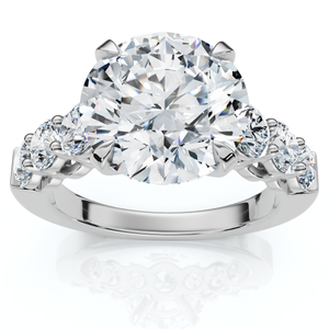 Certified 5Ct Elizabeth Diamond Engagement Ring Lab Grown (F-G, VS)