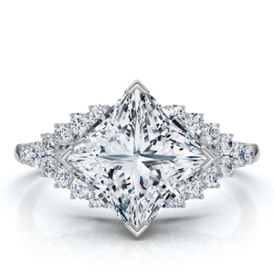 Certified 2.25Ct Princess Cut Diamond Engagement Ring 14k Gold or Pt Lab Grown (F-G, VS)