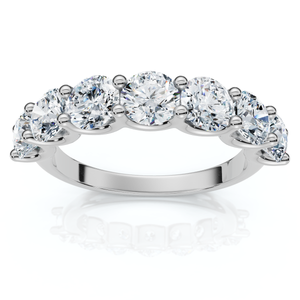 1 - 3Ct TW Seven Stone Diamond Ring 14k Gold or Platinum Lab Grown (E-F, VS)