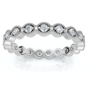 1/3Ct Diamond Aria Eternity Wedding Ring 10k Gold Lab Grown (E-F, VS)