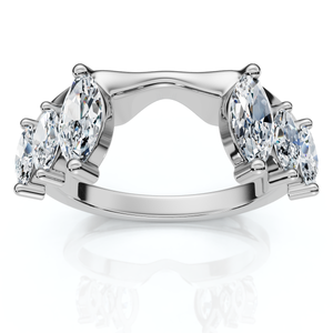 5/8ct Marquise Diamond Guard Ring Enhancer 14K GoldLab Grown (E-F, VS)
