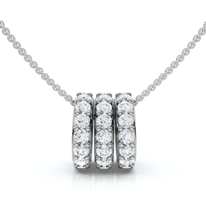 1/2Ct Bernarda Diamond Pendant 14k Gold Women's Necklace Lab Grown EF/VS (E-F, VS)
