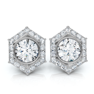 2 1/2Ct Sally Diamond Earrings 14k Gold Lab Grown (F-G, VS)