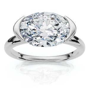 Certified 2Ct Stanza Oval Diamond Engagement Ring 14k Gold or Platinum Lab Grown (E-F, VS)