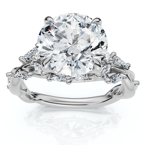 Certified 3Ct Garden Diamond Engagement Ring 14k Gold or Platinum Lab Grown (E-F, VS)