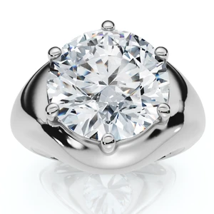 Certified 5Ct Bryn Diamond Solitaire Engagement Ring Lab Grown (F-G, VS)