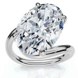 Certified 7Ct Aire Oval Cut Diamond Solitaire Engagement Ring 14k Gold Lab Grown (F-G, VS)