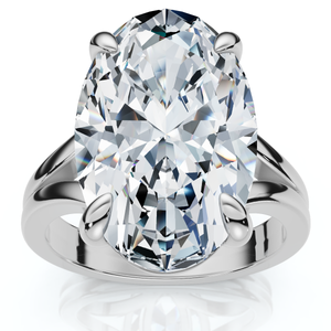 Certified 5Ct Abner Oval Solitaire Diamond Engagement Ring 14k Gold Lab Grown (F-G, VS)