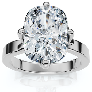 Certified 4Ct Elongated Cushion Diamond Cigar Band Engagement Ring Lab Grown (F-G, VS)