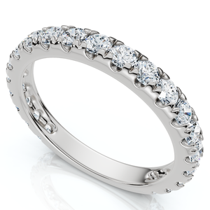 .84Ct Women's Diamond 3/4 Eternity Wedding Ring 14k Gold Lab Grown (F-G, VS)