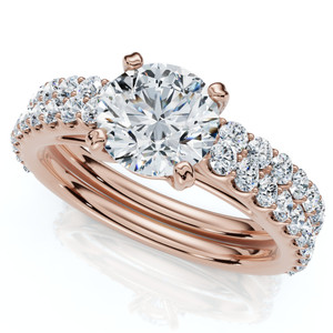 Certified 2 3/4Ct Diamond Engagement Wedding Ring Set 14k Gold Lab Grown (F-G, VS)