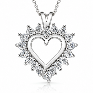 1/2Ct Diamond Diamond Pendant Necklace in 14k Gold Lab Grown (F-G, VS)