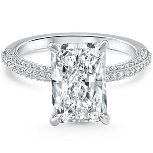Certified 3.44Ct Cassidy Radiant Cut Diamond Engagement Ring 14k Gold Lab Grown (F-G, VS)