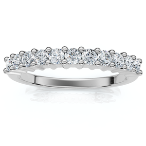 1/4ct Lab Created Diamond Wedding Stackable Ring 14K White Gold (G-H, SI)