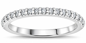 Diamond Wedding Ring 10k White Gold (H-I, I1)