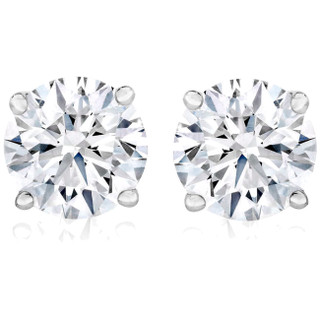 Pompeii3 1/3 ctw 14k White Gold Diamond Stud Earrings