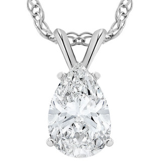 3 Ct Pear Shape Solitaire Moissanite 