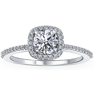 Monogram Infini Engagement Ring, White Gold and Diamond - Categories Q9M34I