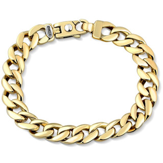 10 Solid Cuban Link Bracelet in 10K Yellow Gold - 445.6 Grams