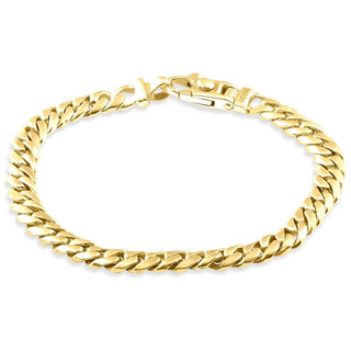 Sterling Silver 925 Solid Curb Cuban Link Chain Bracelet for Men, 6.5MM, 7.5MM, 8MM, 9MM, 11MM, 13MM, Mens Cuban Link Bracelet, Mens Link Bracelets