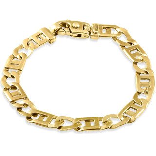 Men's 14k Gold (53gram) or Platinum (86gram) 7.5mm Link Bracelet 8.5