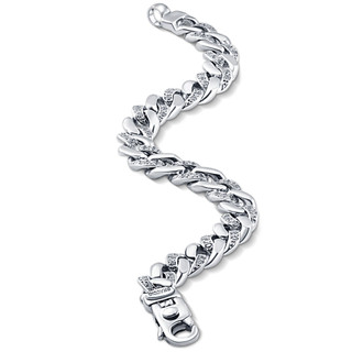 Sterling Silver 925 Solid Curb Cuban Link Chain Bracelet for Men, 6.5MM, 7.5MM, 8MM, 9MM, 11MM, 13MM, Mens Cuban Link Bracelet, Mens Link Bracelets