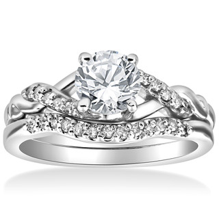 Monogram Infini Engagement Ring, Pink Gold And Diamonds - Categories Q9M33I