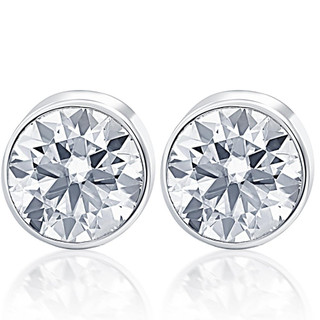 Louis Vuitton Pure Dreille Crew Diamond Stud Earrings 14k White