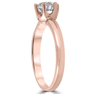 2mm 14K Rose Gold Comfort Fit Plain Wedding Band