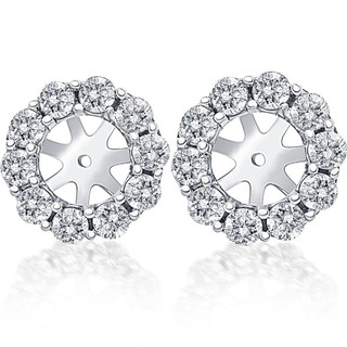 Curved Lab-Grown Diamond Earring Jackets (1 CTW) - Soha Diamond Co.™