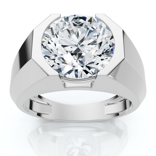 2Ct TW Men's Princess Cut Diamond Channel Set Wedding Ring