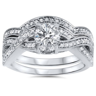 Monogram Infini Engagement Ring, White Gold and Diamond - Categories Q9M34I