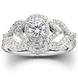 Monogram Infini Engagement Ring, White Gold and Diamond - Categories Q9M34J