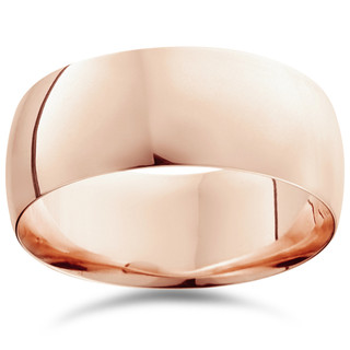 2mm 14K Rose Gold Comfort Fit Plain Wedding Band