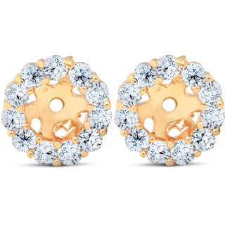 Curved Lab-Grown Diamond Earring Jackets (1 CTW) - Soha Diamond Co.™