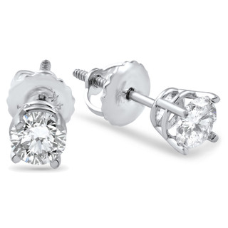 Replacement 14k White Gold Earring Screw backings 