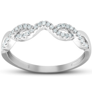 5/8ct Diamond Ring Guard Enhancer 14K White Gold