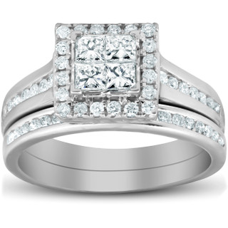 Princess Cut Halo Diamond Engagement Ring – David's House of Diamonds