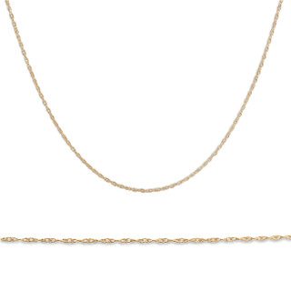 Collana in oro giallo 14 carati con catena Rolo, larghezza 7,6 mm e riempito d'oro, colore: Giallo