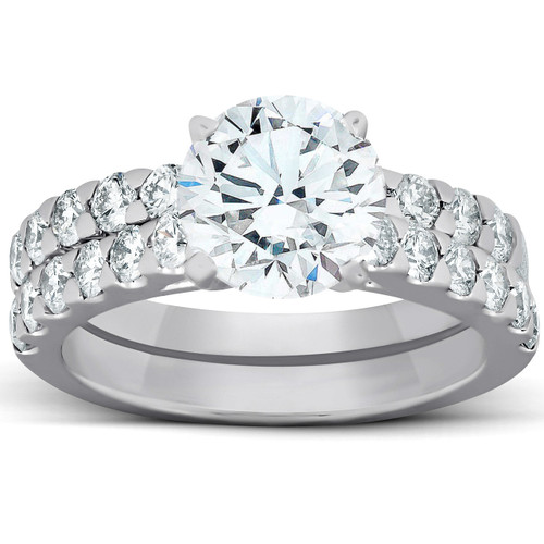 2.27Ct Diamond Engagement Matching Wedding Ring Set 14k White Gold Lab Grown (G-H, VS) 2.27Ct Diamond Engagement Matching Wedding Ring Set 14k White Gold Lab Grown (G-H, VS)