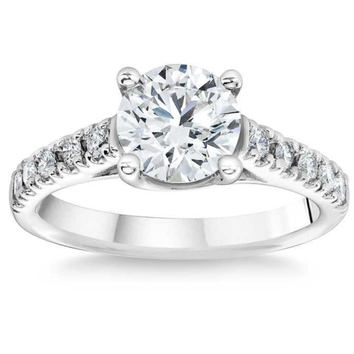1 3/4 Ct Diamond Engagement Ring Lab Grown 14k White Gold (F-G, VS) 1 3/4 Ct Diamond Engagement Ring Lab Grown 14k White Gold (F-G, VS)