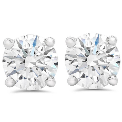 2 1/2Ct T.W. Lab Grown Diamond Screw Back 14k White Gold Studs (F-G, VS) 2 1/2Ct T.W. Lab Grown Diamond Screw Back 14k White Gold Studs (F-G, VS)