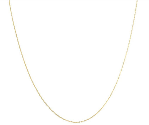 14k Yellow Gold 0.7 millimeters Cable Necklace (18 inches) 14k Yellow Gold 0.7 millimeters Cable Necklace (18 inches)